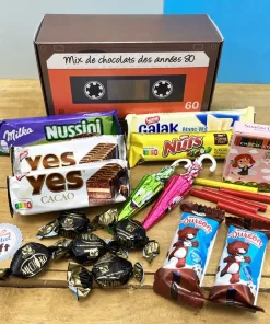 Boîte à chocolats des années 80