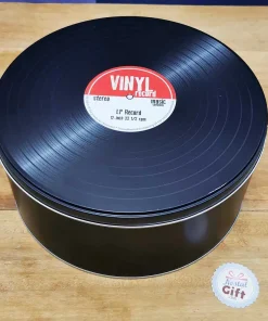 Boîte en métal vinyl ronde pour bundle