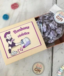 Boîte de bonbons violettes – 200g
