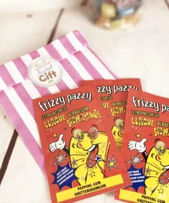 Frizzy Pazzy goût fraise – Chewing gum qui pétille dans la bouche x 3