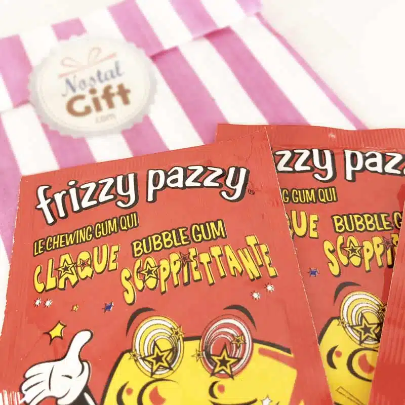 Frizzy Pazzy goût fraise – Chewing gum qui pétille dans la bouche x 3 – Image 2