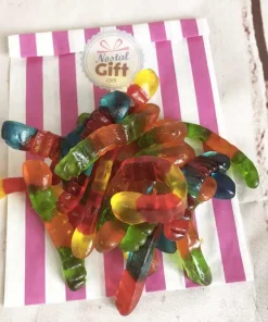 Bonbons Vers de terre luisants gélifiés x20 – 150g – bonbon Haribo