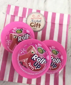 Roll-up – Chewing gum à dérouler (goût tutti Frutti) – Lutti x 3