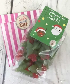 Sachets de bonbons de Noël – Grands sapins gélifiés x 40