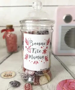 Bonbonnière maman – 300g mix de bonbons anciens – Bonne fête maman
