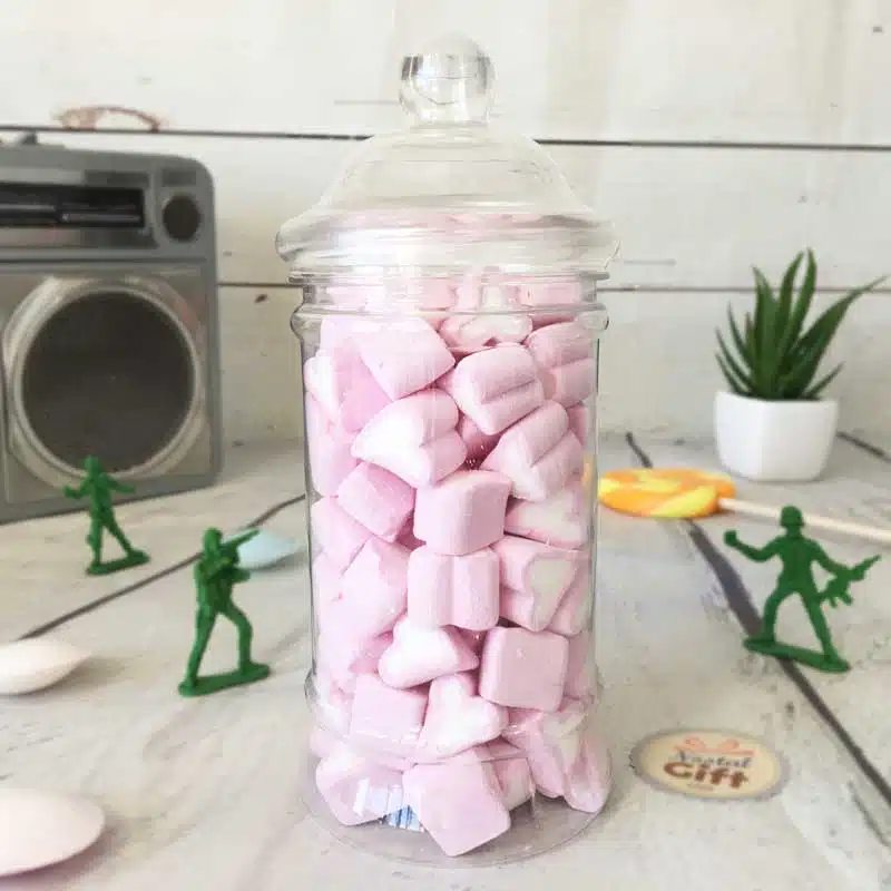 Bonbonnière Papa Carreau – 15 cœurs guimauve – “Bonne fête des pères Papa” – Image 2