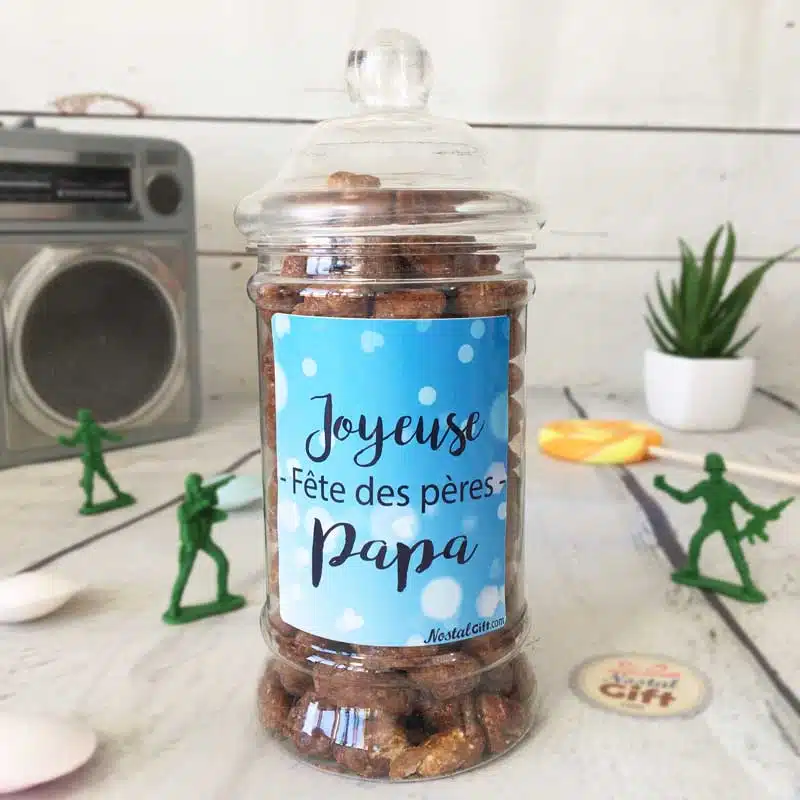 Bonbonnière Papa – Chouchou 300g – “Joyeuse fête des pères Papa”