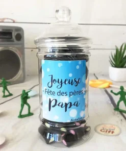 Bonbonnière Papa – Assortiment de réglisses – “Joyeuse fête des pères Papa”