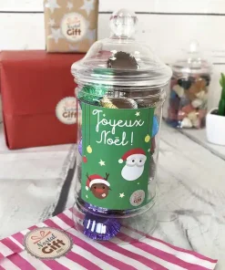 Bonbonnière de Noël – Bonbons Chocolat glacé en coupelles x 30