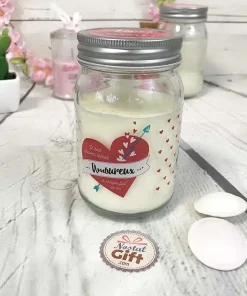 Bougie jar – “Je suis souvent tombé Amoureux à chaque fois de toi “