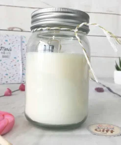 Bougie Jar personnalisée – Noël cerf