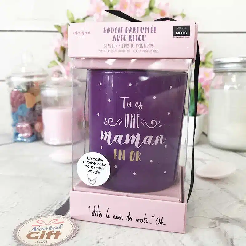 Bougie + Collier surprise inclus “Maman en Or” – Image 2
