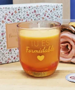 Coffret cadeau – Bougie + Pot pourri magnolia “Tu es formidable”