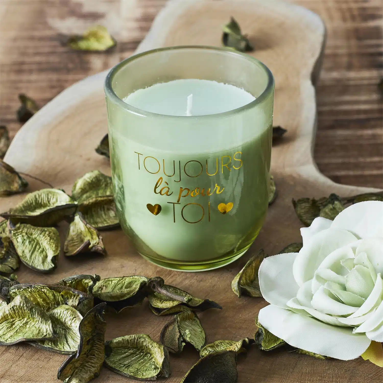 Coffret cadeau – Bougie + Pot pourri Jasmin “Toujours là pour toi” – Image 5