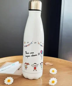 Bouteille de transport isotherme – Pour une super atsem – Cadeau ATSEM