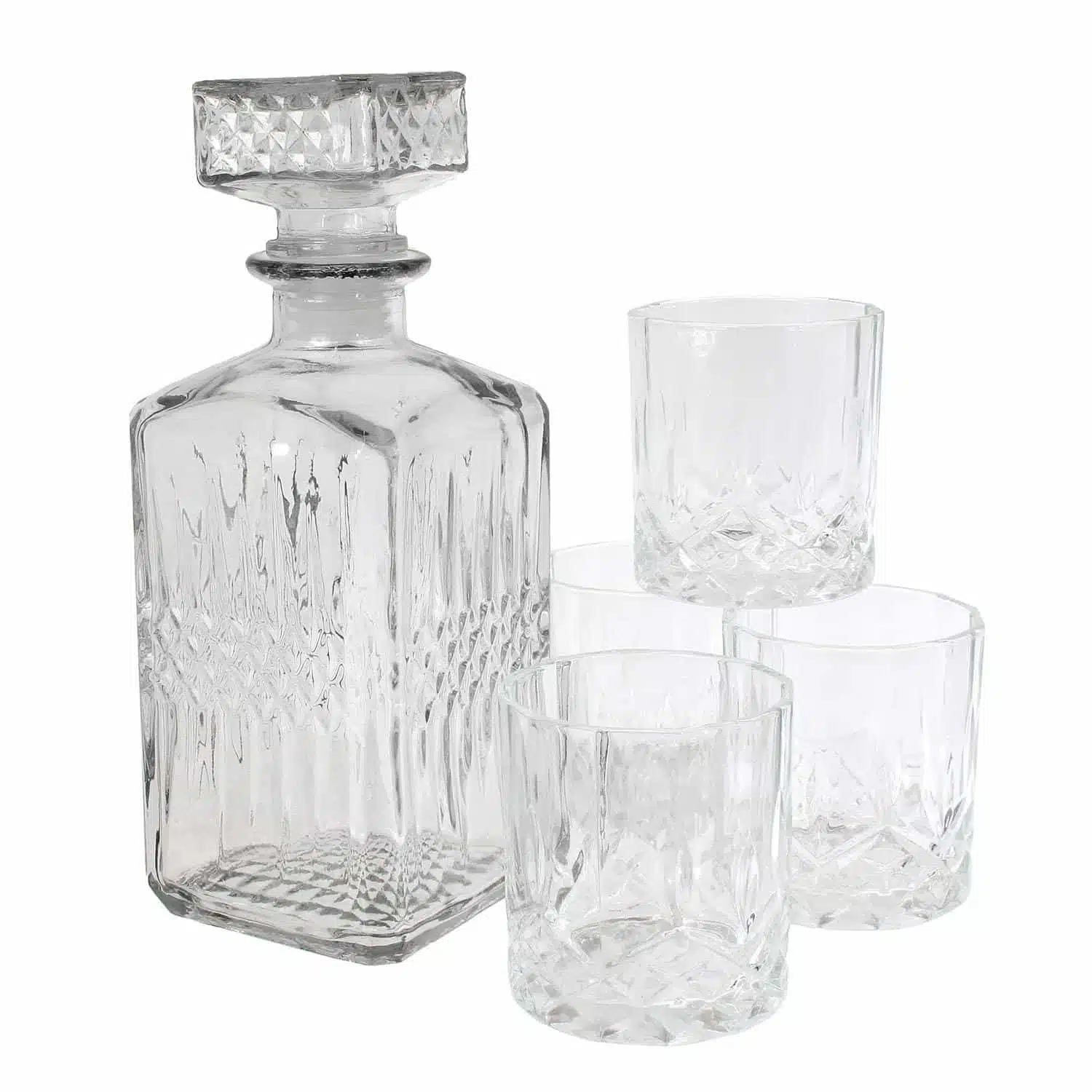 Coffret cadeau – Bouteille à Whisky et ses 4 verres – Image 3