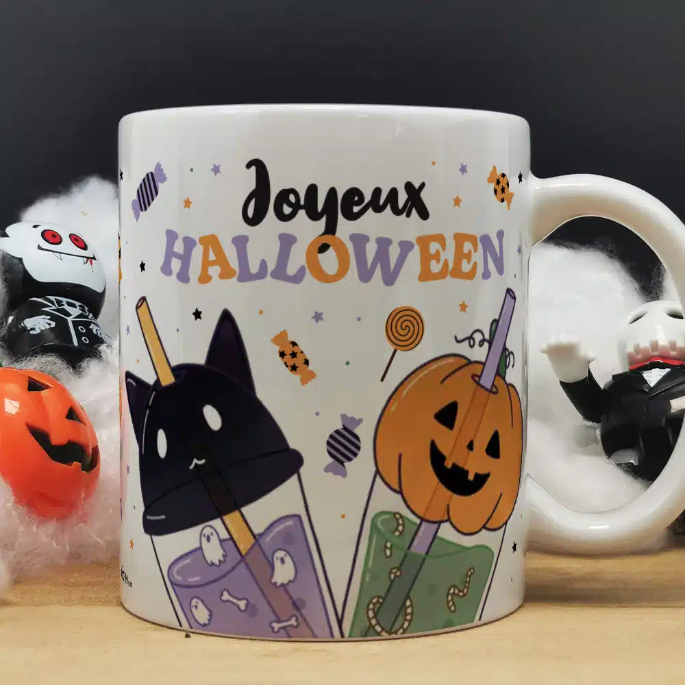 Mug Halloween Bubble tea “Joyeux Halloween”