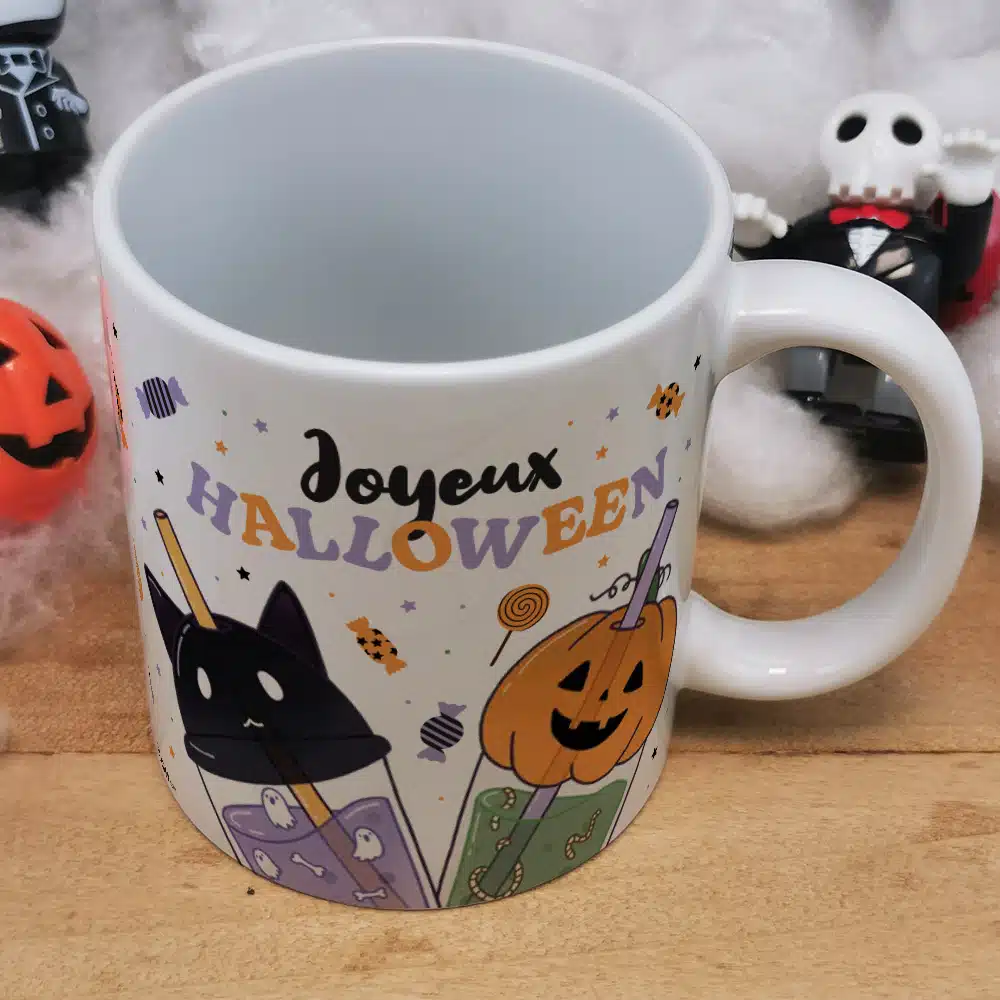 Mug Halloween Bubble tea “Joyeux Halloween” – Image 3