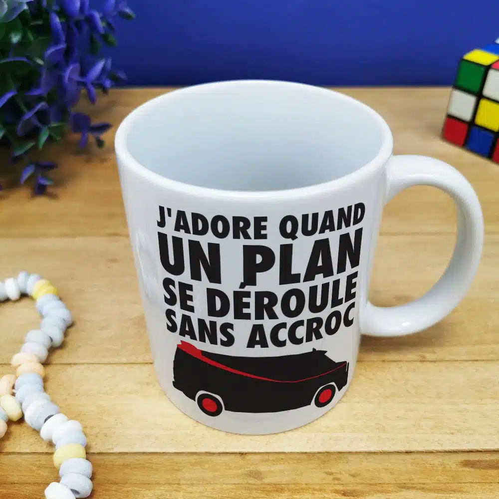 Mug “J’adore quand un plan se déroule sans accroc” – Image 2
