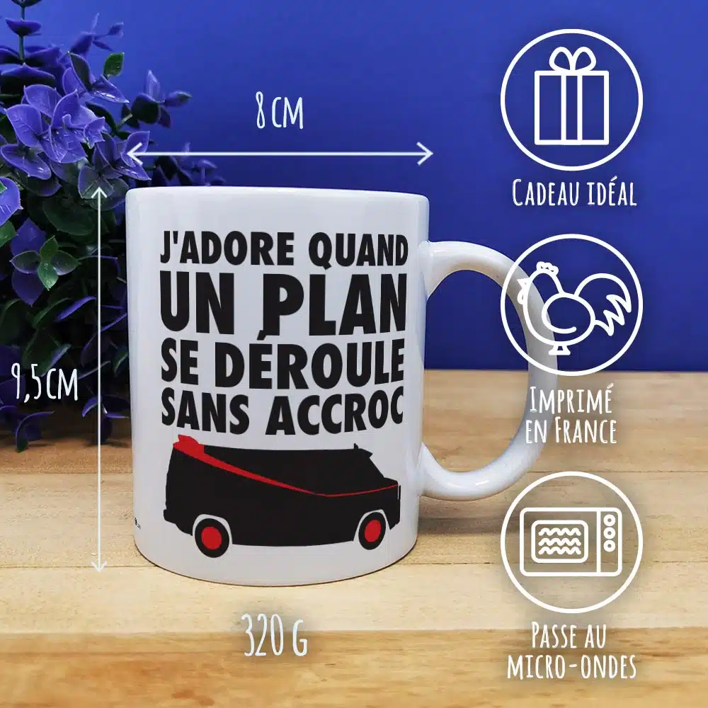 Mug “J’adore quand un plan se déroule sans accroc” – Image 3