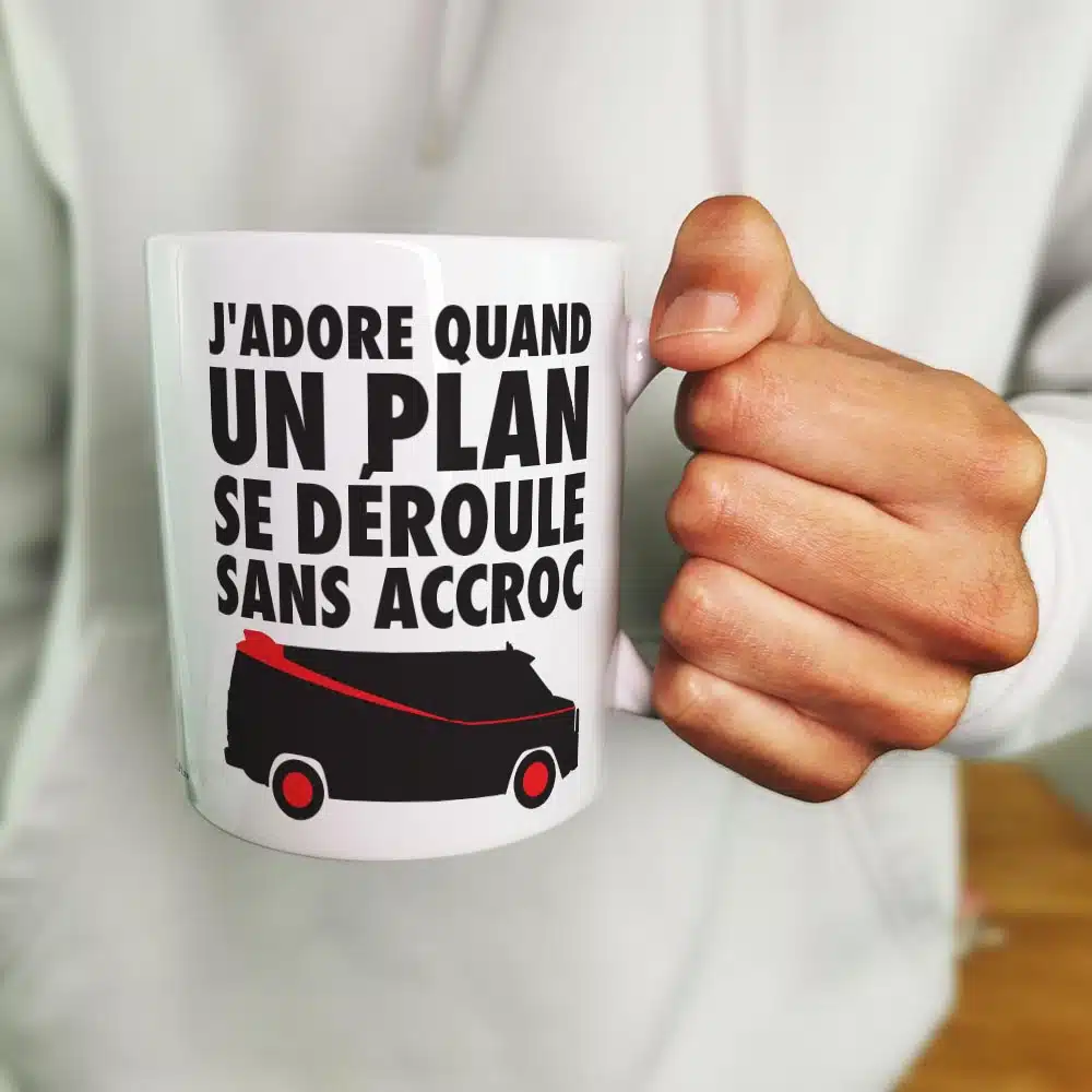 Mug “J’adore quand un plan se déroule sans accroc” – Image 4