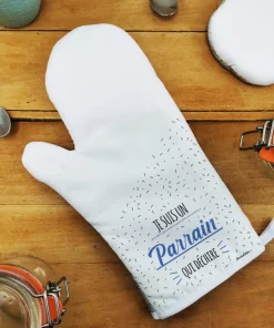 Manique droite de cuisine “Je suis un parrain qui déchire” – Cadeau parrain