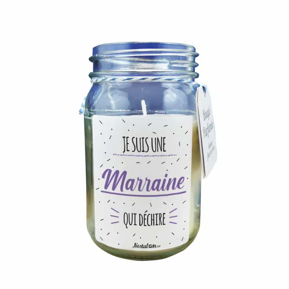 Bougie Jar “Marraine qui déchire” – Image 2