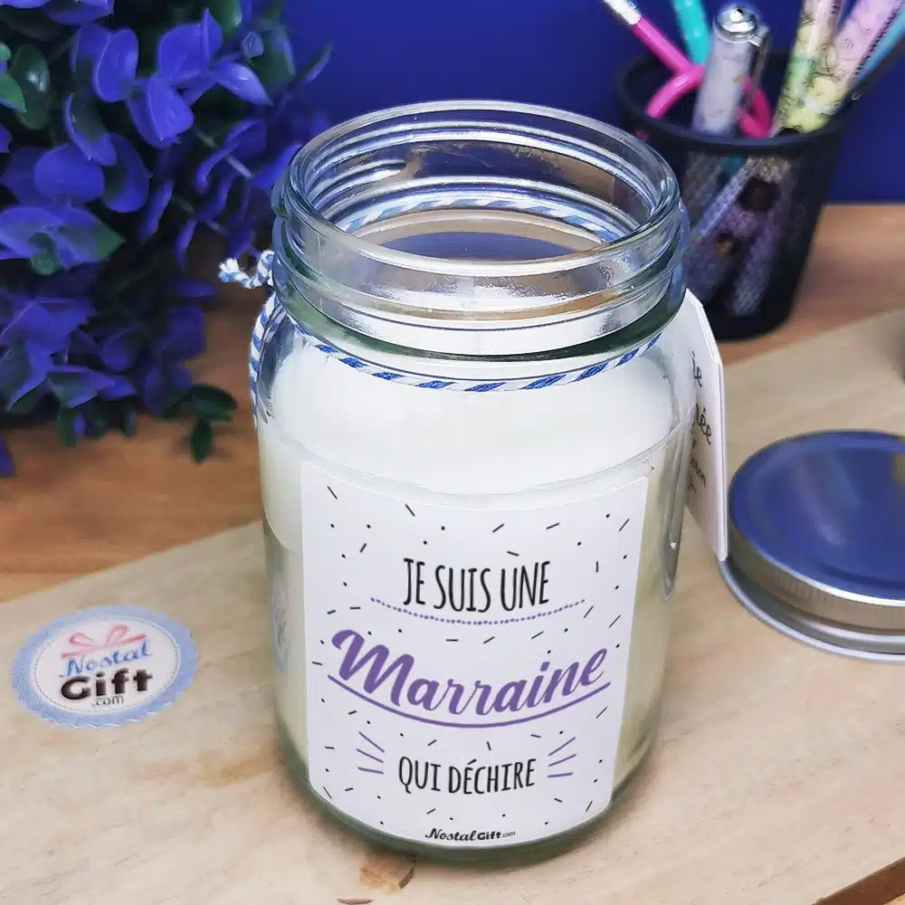 Bougie Jar “Marraine qui déchire” – Image 3