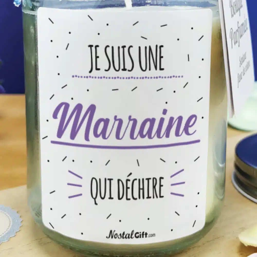 Bougie Jar “Marraine qui déchire” – Image 5
