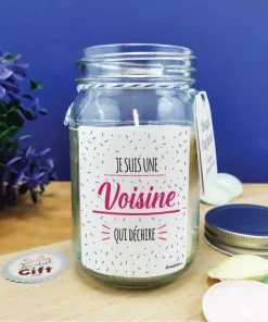 Bougie Jar “Je suis une voisine qui déchire”