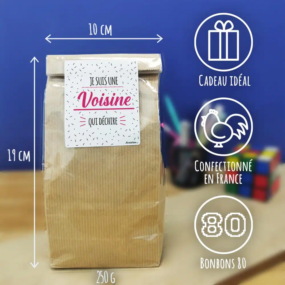 Sachet bonbons des années 80 “Je suis une voisine qui déchire” – Image 3