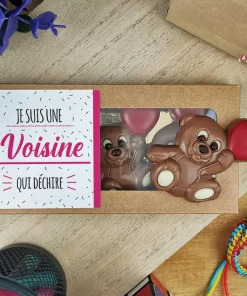 Oursons au chocolat au lait x3 “Je suis une voisine qui déchire”