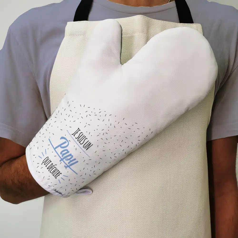 Manique droite de cuisine “Je suis un papy qui déchire” – Image 4