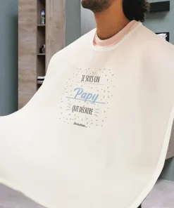 Tablier à barbe  “Je suis un papy qui déchire” –  Cadeau la fête des grands pères