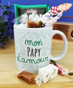 Mug bonbon années 60 “mon papy d’amour” – fête des grands pères
