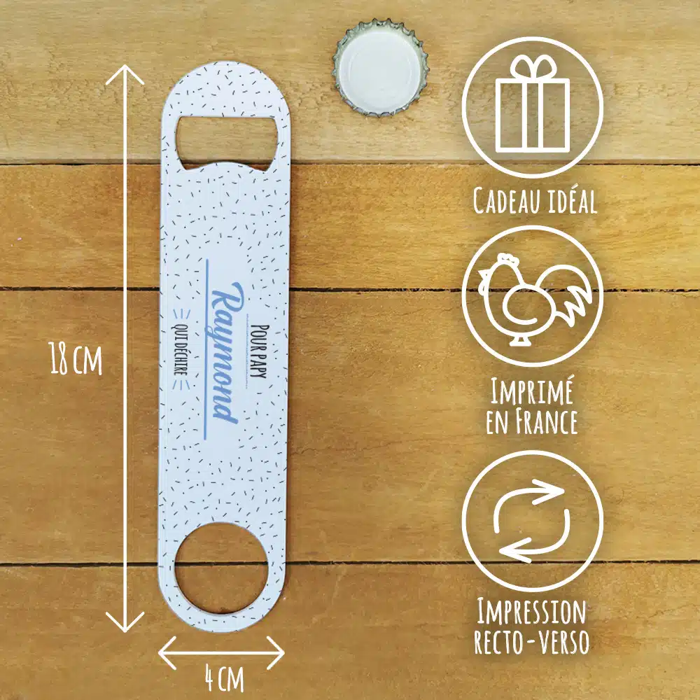 Décapsuleur “Pour papy qui déchire”- Cadeau papy personnalisé – Image 3