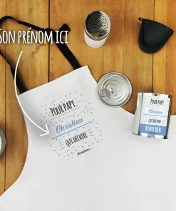 Tablier de cuisine “Pour papy qui déchire”- Cadeau personnalisé