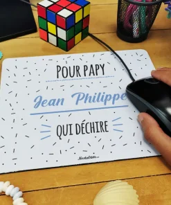 Tapis de souris “Pour papy qui déchire”- Cadeau personnalisé
