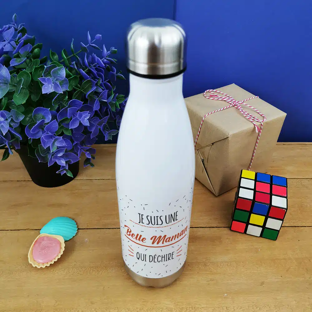 Bouteille isotherme 500ml “Je suis une belle maman qui déchire” – Image 2