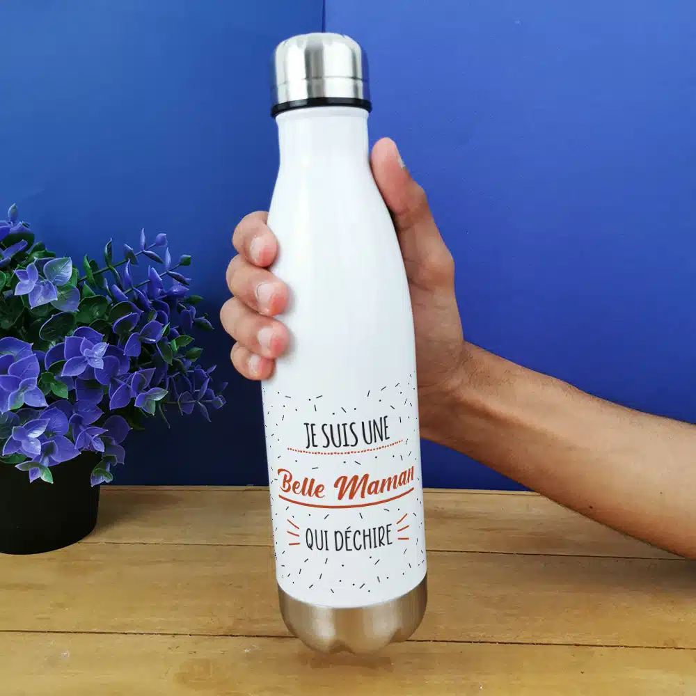 Bouteille isotherme 500ml “Je suis une belle maman qui déchire”