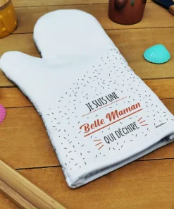 Manique droite cuisine “Je suis une belle maman qui déchire”