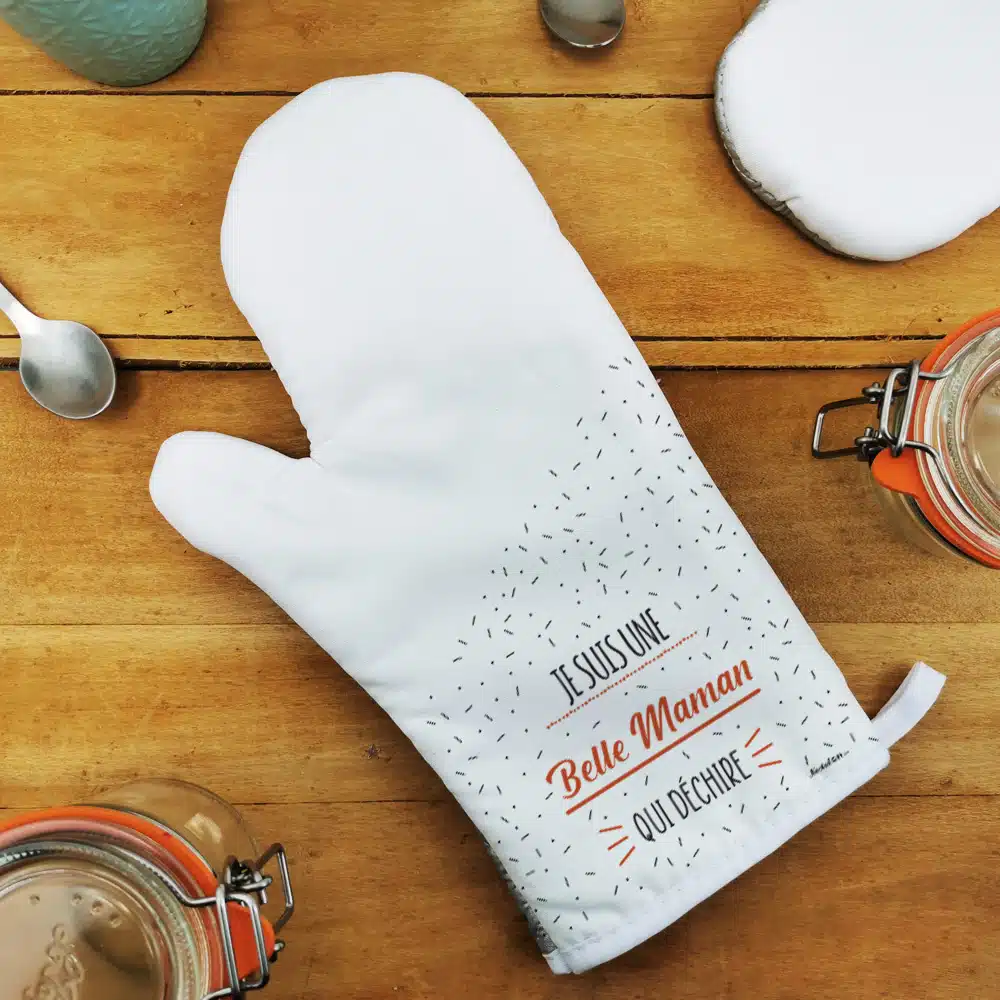 Manique droite cuisine “Je suis une belle maman qui déchire” – Image 2