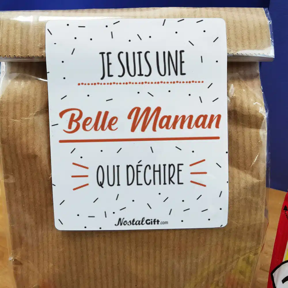 Sachet bonbon années 70 “Je suis une belle maman qui déchire” – Image 5