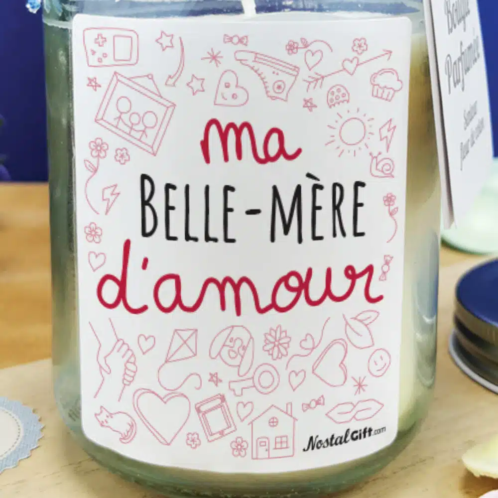 Bougie Jar “Belle-mère d’amour” de la collection “D’amour” – Image 5