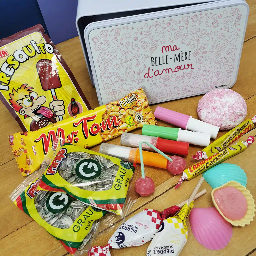Coffret bonbons des années 70 “Belle-mère d’amour” (Boîte en métal) – Image 3