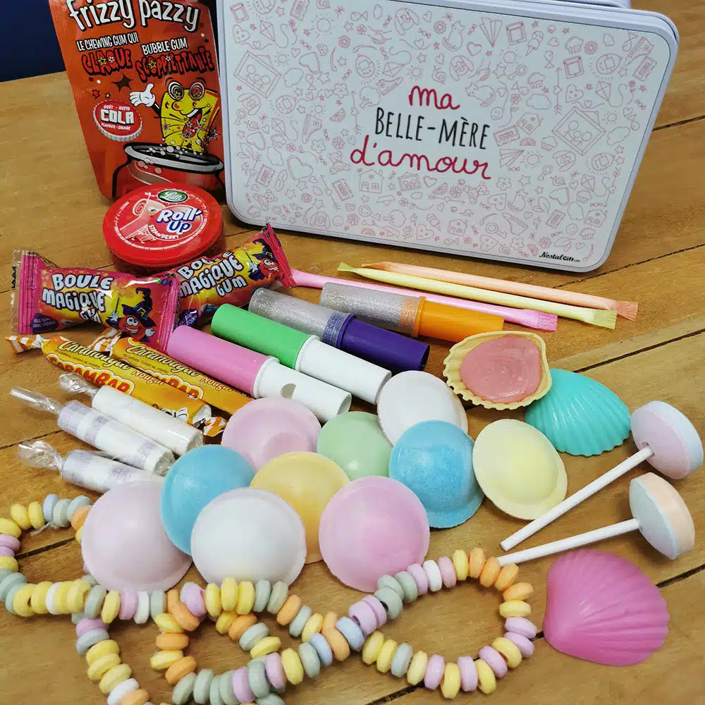 Coffret bonbons des années 80 “Belle-mère d’amour”(Boîte en métal) – Image 3