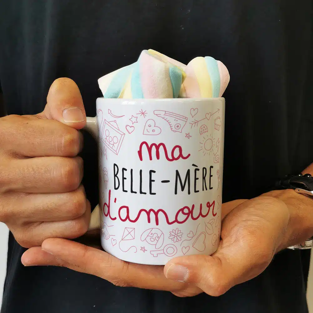 Mug “Belle-mère d’amour” et ses guimauves torsade x5 – Image 3