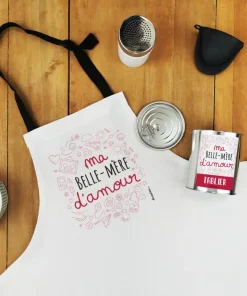 Tablier de cuisine “Belle-mère d’amour” de la collection D’amour