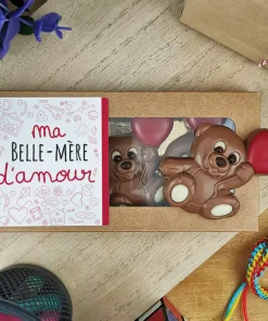 Oursons au chocolat au lait x3 “Belle-mère d’amour”