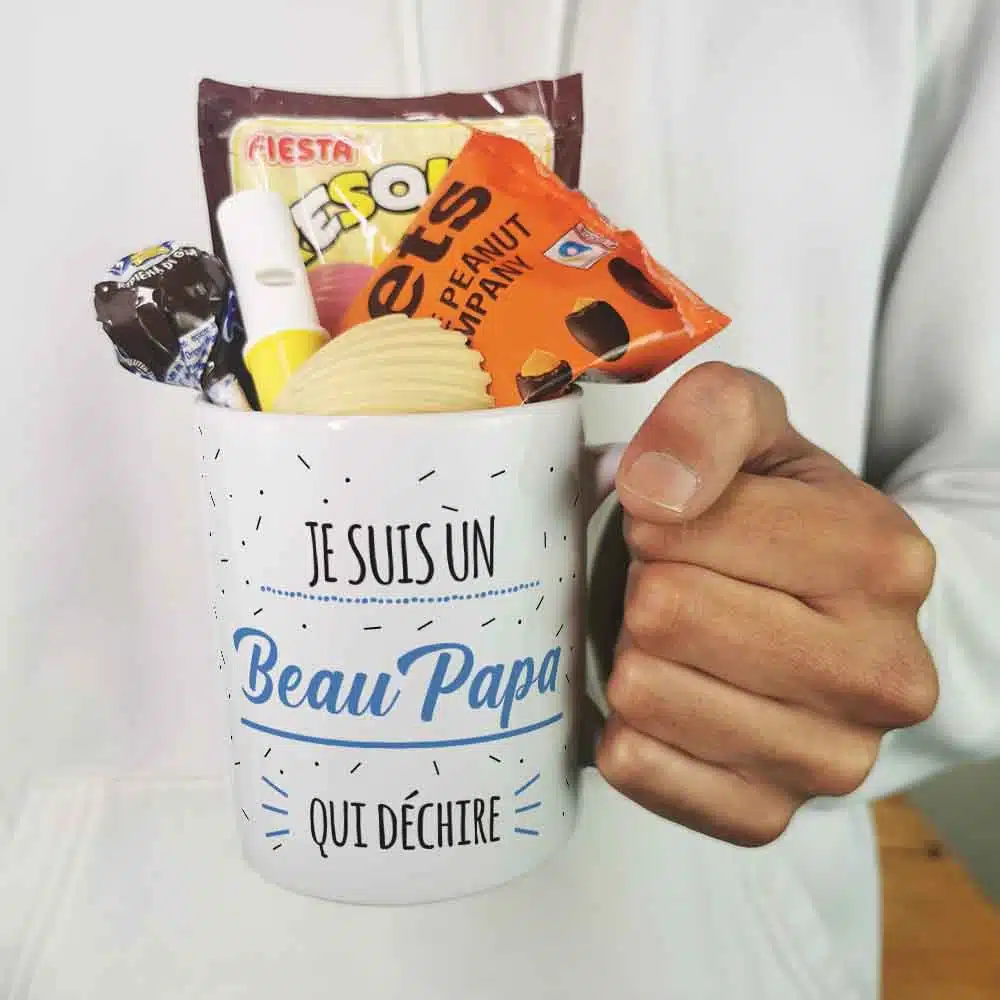 Mug bonbon années 70 “Je suis un Beau Papa qui déchire” – Image 5